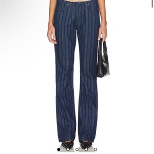 Lioness Charismatic in Dark Denim Blue Striped Women Jeans